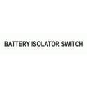 BATTERY ISOLATOR SWITCH