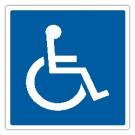 1 Disabled sticker 136mm x 136mm