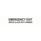 1'' EMERGENCY EXIT BREAK GLASS WITH HAMMER
