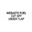 WEBASTO FUEL CUT OFF UNDER FLAP 