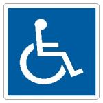 1 Disabled sticker 136mm x 136mm