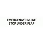 EMERGENCY ENGINE STOP UNDER0 FLAP
