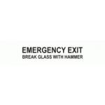 1'' EMERGENCY EXIT BREAK GLASS WITH HAMMER