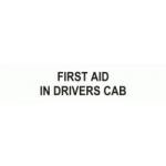 FIRST AID IN DRIVERS CAB