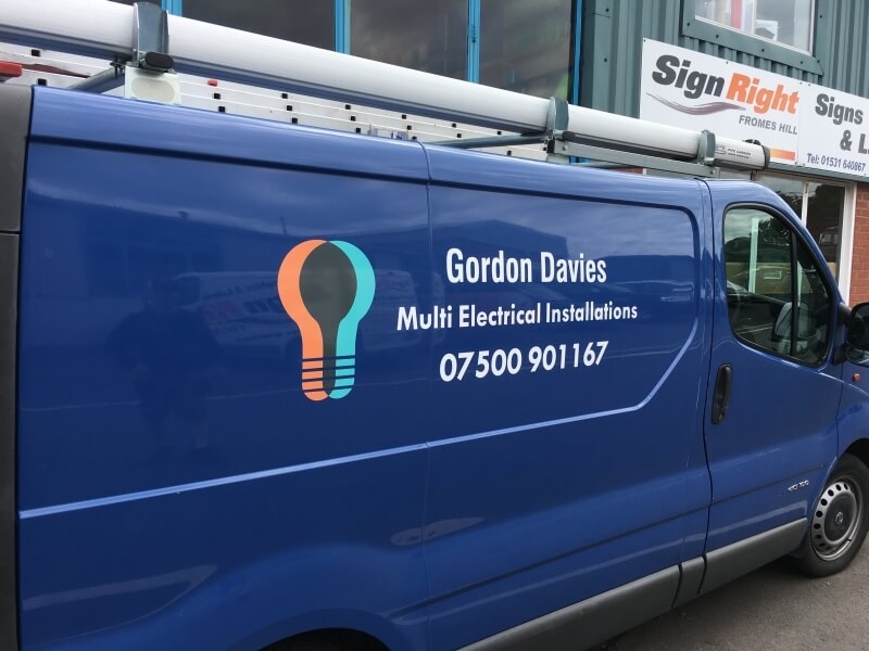 Gordon Davies Multi-Installation Electrical Engineer van livery