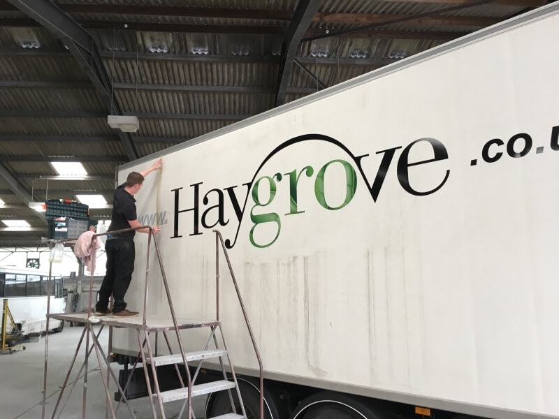 haygrove trailer side signage