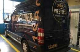 Westons Cider 2017 mercedes sprinter van livery