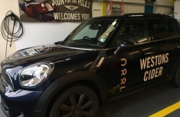 Westons Cider mini car 2017 livery