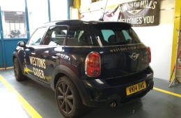 Westons Cider mini car 2017 signage